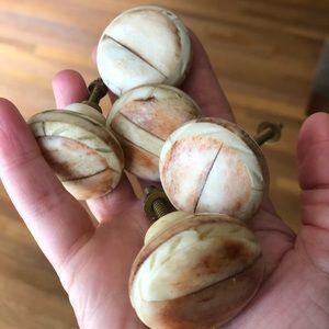 Bone knobs for cabinets, dresser,